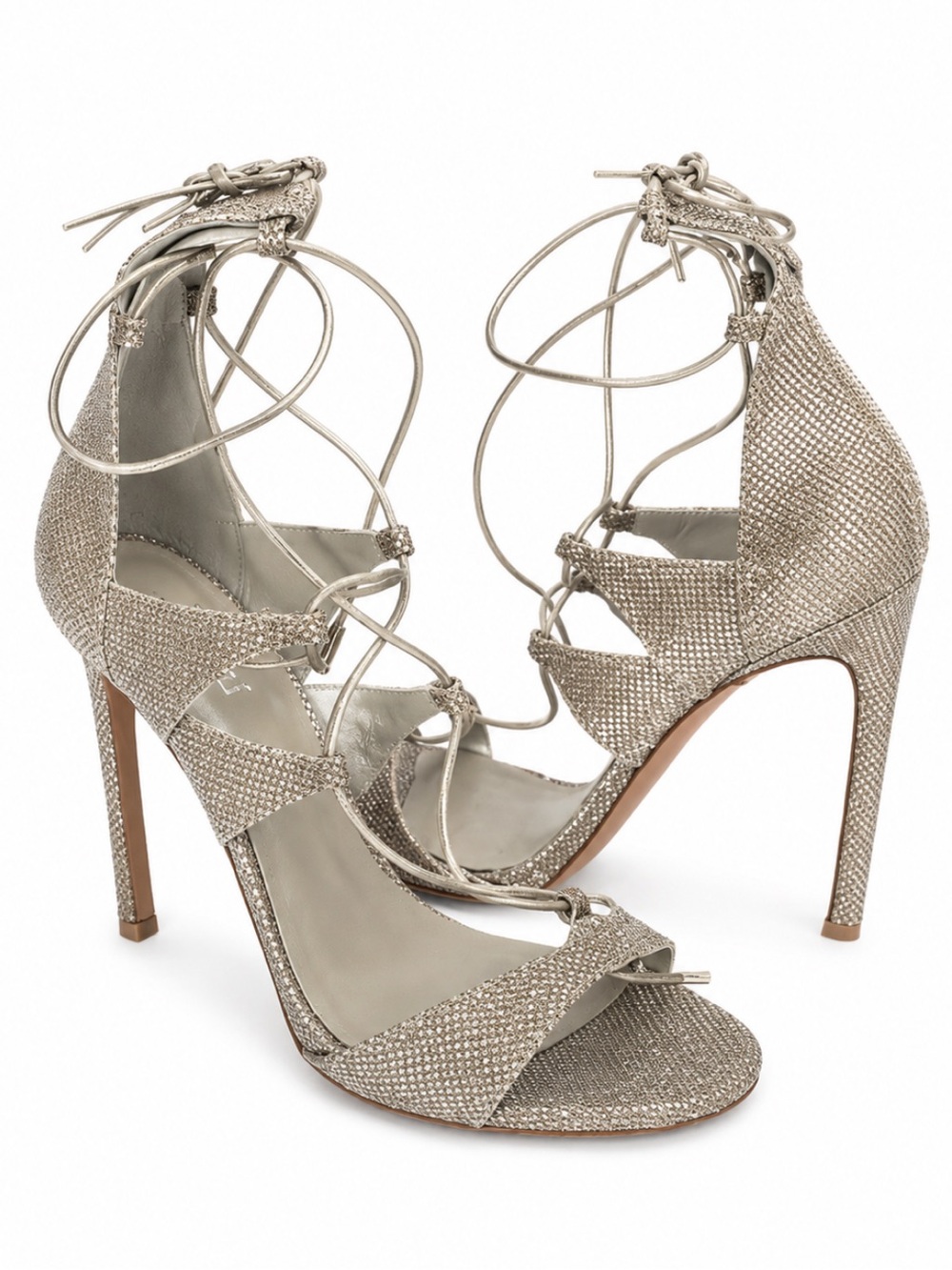 Stuart Weitzman Platino Gold Gladiator Heels